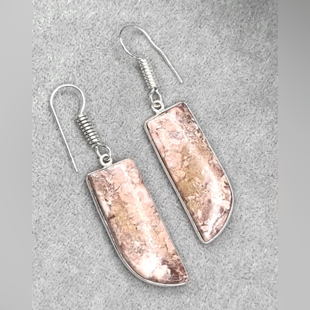 CRAZY LACE AGATE EARRINGS